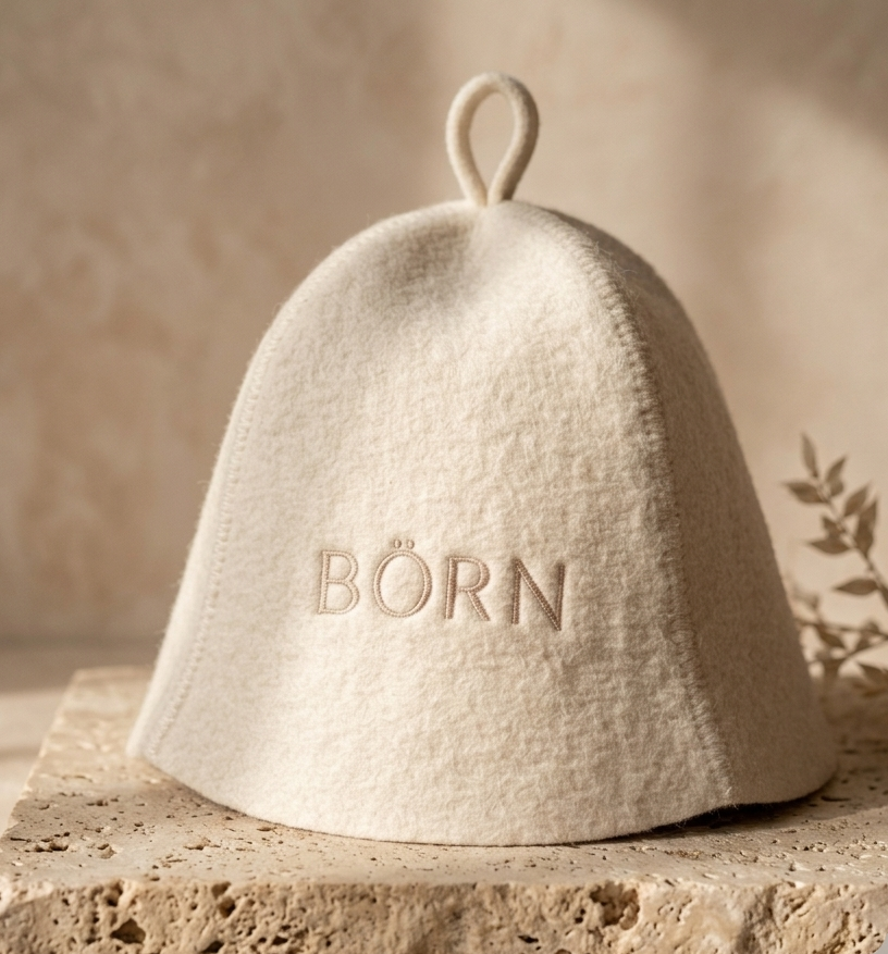 Premium Wool Sauna Hat
